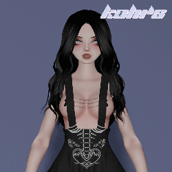 'burning souls' gothic pinafore skirt