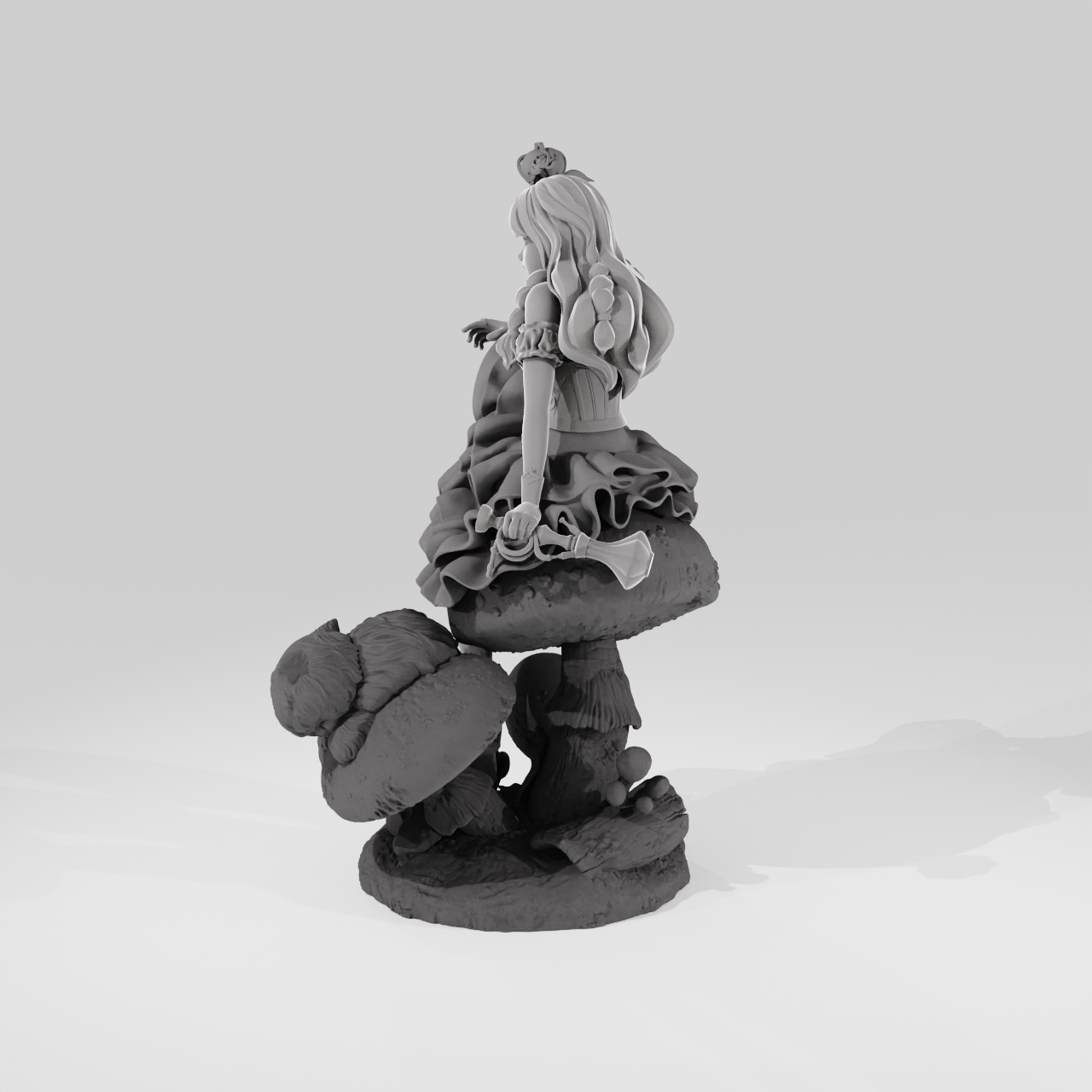 Alice in Wonderland v2, STL 3D model design printable file Payhip