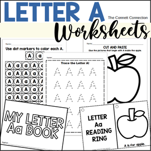 letter a worksheets for letter recognition and beginning sounds
