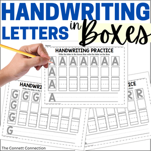 Capital Letter Handwriting in Boxes