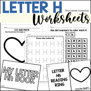 letter H worksheets