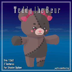 Teddy the Bear || VRC Asset (Follower + Plushie)