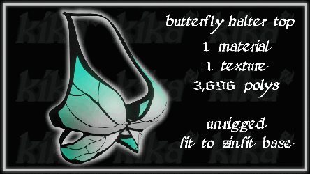 Butterfly Halter Top by Kika