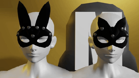 Bunny Cat Couples Mask Mank Merch