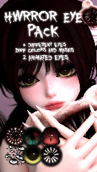 -୨୧ HWRROR EYE PACK (2 animated eyes) ୨୧-