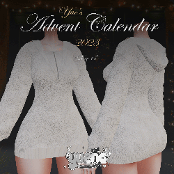 ⁺♡˚·﹙ sleigh queen. ﹚ velvet hoodie dress (free) | yue's advent calendar 2023