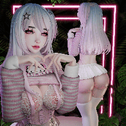 𓆩♡𓆪  Idol Hair - Vrchat Long Hair Asset