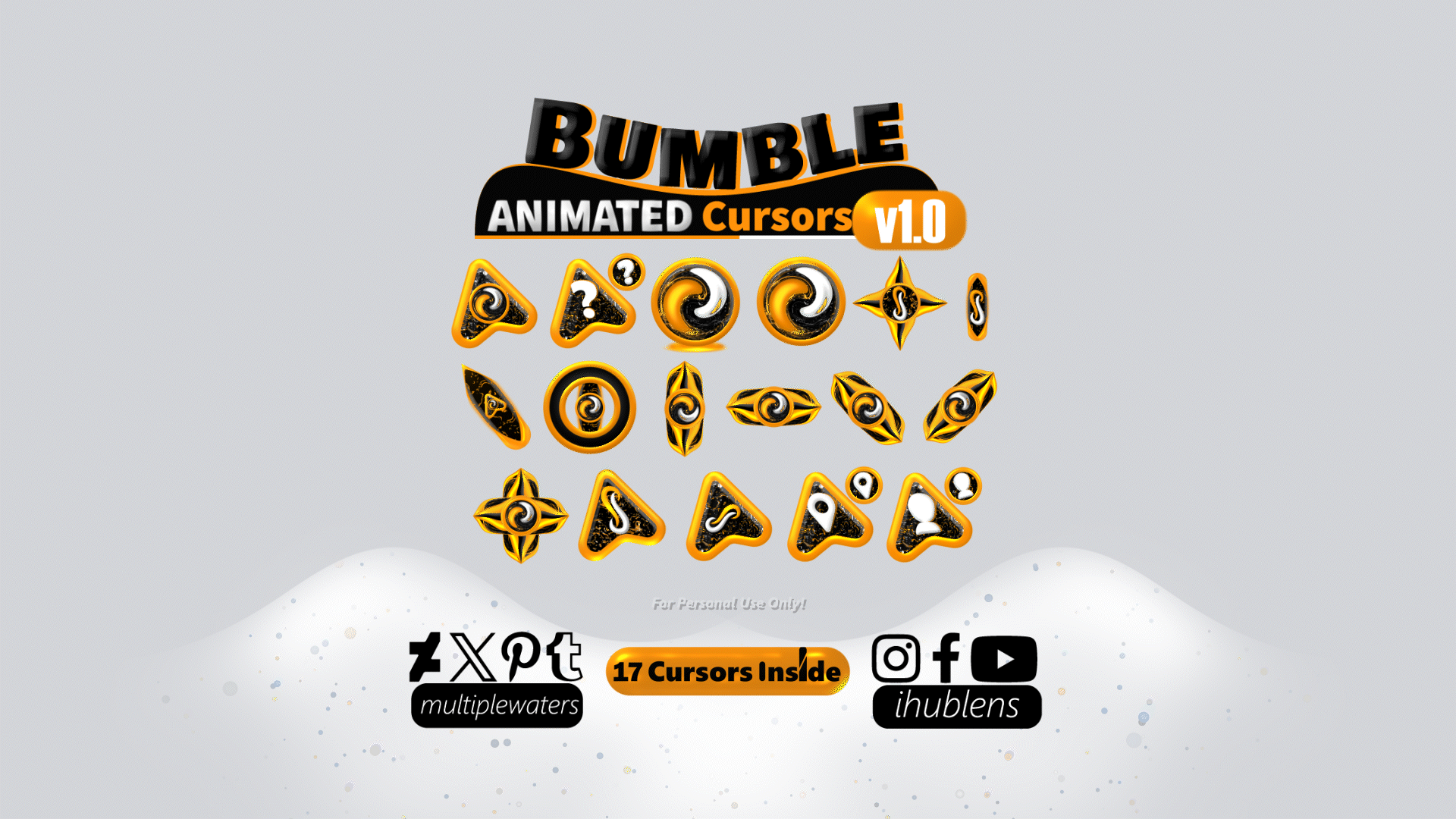 Bumble Animated Cursors v1.0 by Multiple Waters