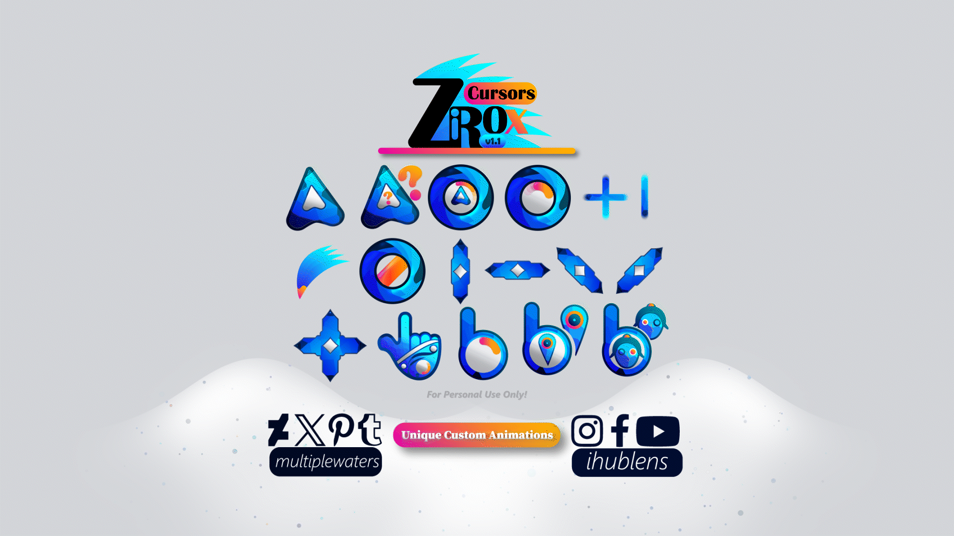 Zirox Cursors v1.1 by Multiple Waters