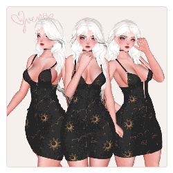 ୨୧﹒'so divine' dress & choker set ﹒୨୧