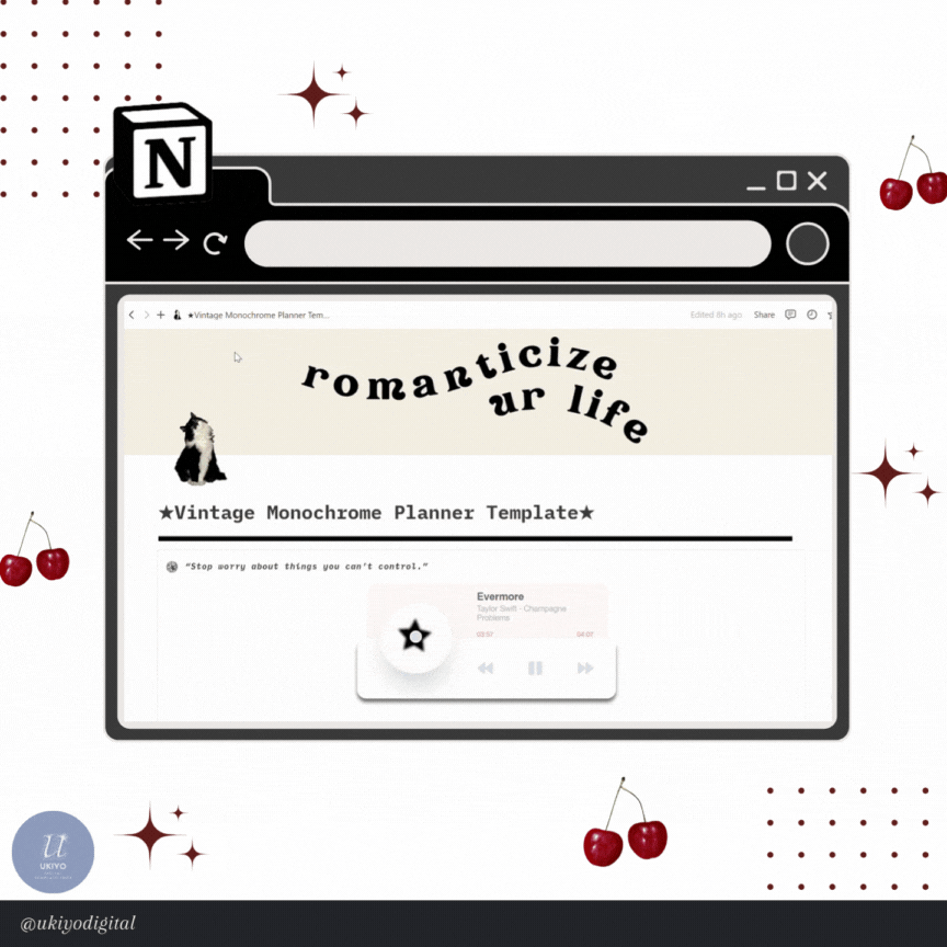 notion templates aesthetic