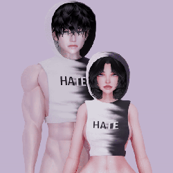 ♡ M & F Cropped Hoodies ♡ VRChat Asset (Nitro)
