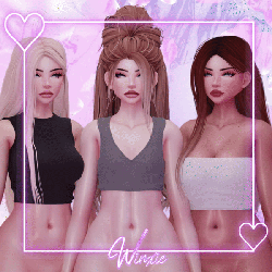 ♡ basic crop tankies ♡