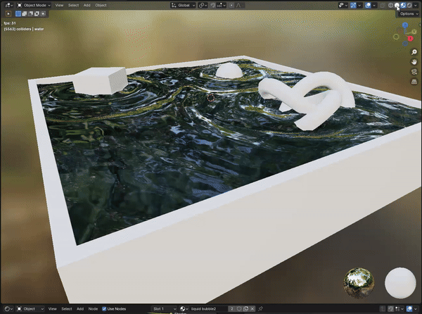 Free EASY Water Ripples BLENDER Geometry Nodes