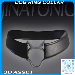 Male Dog Ring Collar | 3D Asset | Personal/Commercial License 