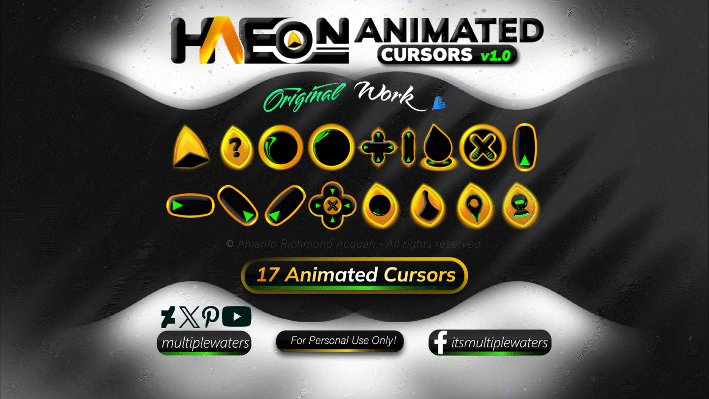 Haeon (v1.0) Animated Cursors by Multiple Waters