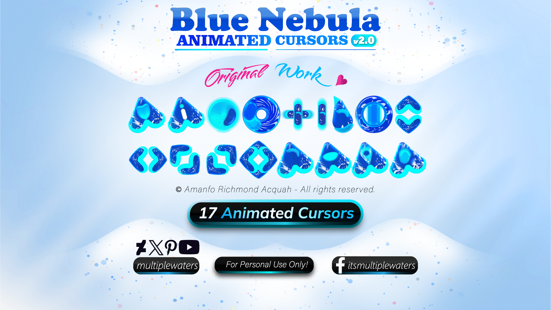 Blue Nebula Animated Cursors v2.0 by Multiple Waters