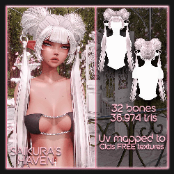Nyuma's SpaceBun Hair for VRChat