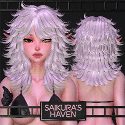 Una's Messy Hair for VRChat [5k MEMBER FREEBIE]