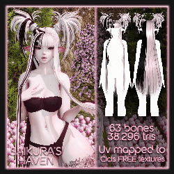 Alyssa's Messy Half-up Bun Hair for VRChat