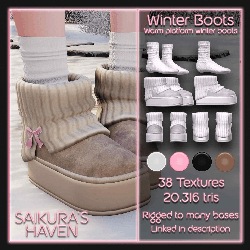 Platform Winter Boots for VRChat