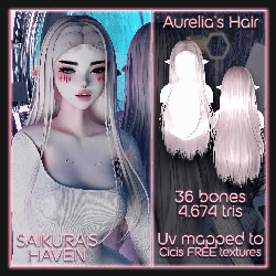 Aurelia's Hair for VRChat [FREE]