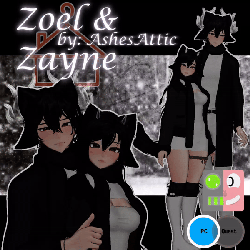 Zoel & Zayne - COUPLE AVATARS BUNDLE - PC, NSFW, VRCFT, SPS