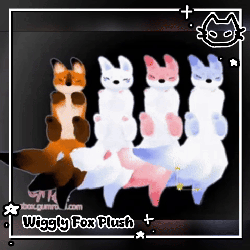 🐾🦊 Wiggly Fox Plush 🦊🐾 Vrchat Asset 🐾 Wiggly toy