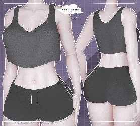 Bella's Crop Top & Shorts Set