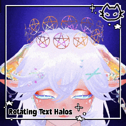 𓆩 𓂋 𓆪 ⟡ 3D Rotating Text and Symbol Halos ⟡ 𓆩 𓂋 𓆪 ⟡ Vrchat Accessory 𓆩 𓂋 𓆪 ⟡