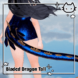 °•. 👑 .•° BLADED DRAGON TAIL °•. 👑 .•° VRCHAT ASSET °•. 👑 .•°