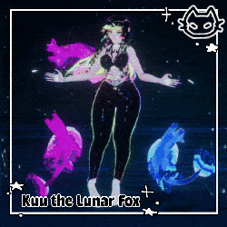 ⋆⁺‧₊☽🌕☾₊ Kuu the Lunar Fox Flow Toy & Follower ₊☽🌕☾₊⋆⁺‧ VrChat Asset ₊☽🌕☾₊