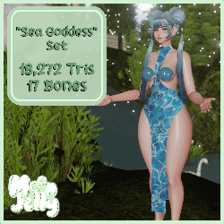 Sea Goddess Set | Ocean Dress, Shell Bra (Nitro Free)