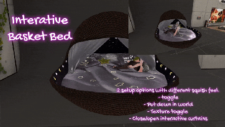 Interactive Basket bed (squishy!!)