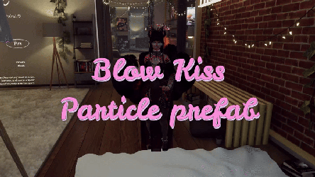 Blowing Kiss Particle