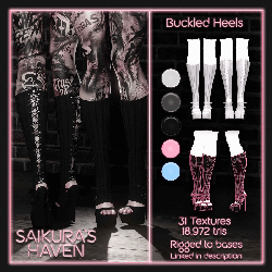 "Buckled Heels" Shoes for VRChat