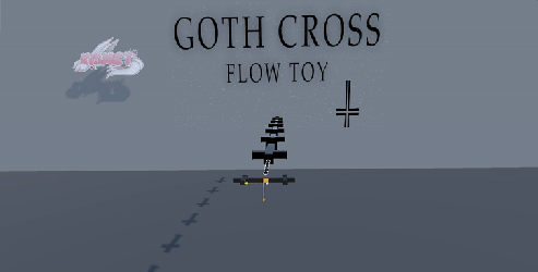 Goth Cross Flow Toy