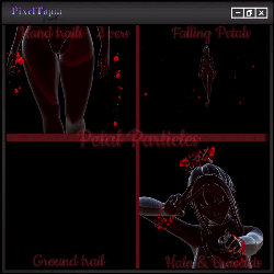 Rose petal particle pack