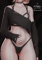 Ripped Cropped Harness Top