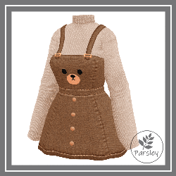 Cozy Overall Dress Outfit