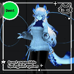  🔵🟢 Quest Comptible Spring Joints System  🔵🟢 Cat Springjoint, Butterfly Springjoint, or add custom mesh  🔵🟢 