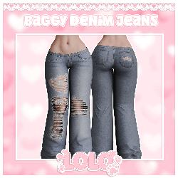 ♡ Baggy Denim Jeans ♡