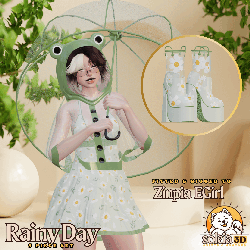 Rainy Day - Frog/Bear Sundress Set