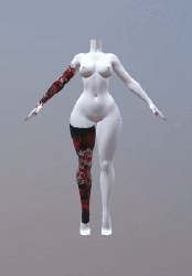 γ Red Lily Tattoo γ for Venus Base