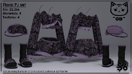 Floral PJ set