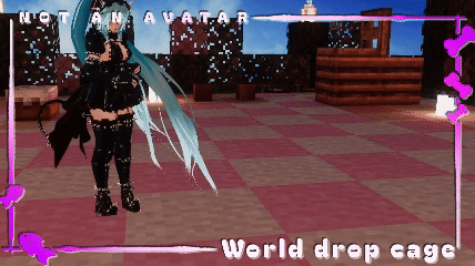 World drop cage | PC + QUEST | NOT AN AVATAR | VRCFURY INSTALL |