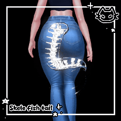 ðŠŽ Skele - Fish Tail ðŠŽ Skeleton Fish Tail ðŠŽ VrChat Asset