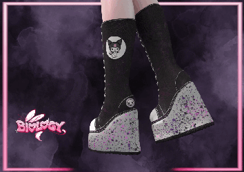 Kuro Heeled Converse Freebie