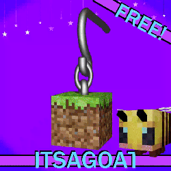 ~ Minecraft Block Earings || Free Bee~! || FREE ||