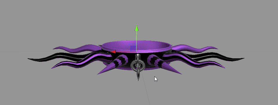 Unity rigged physbones kennelworks spiked jester collar